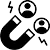 lead generation icon vector